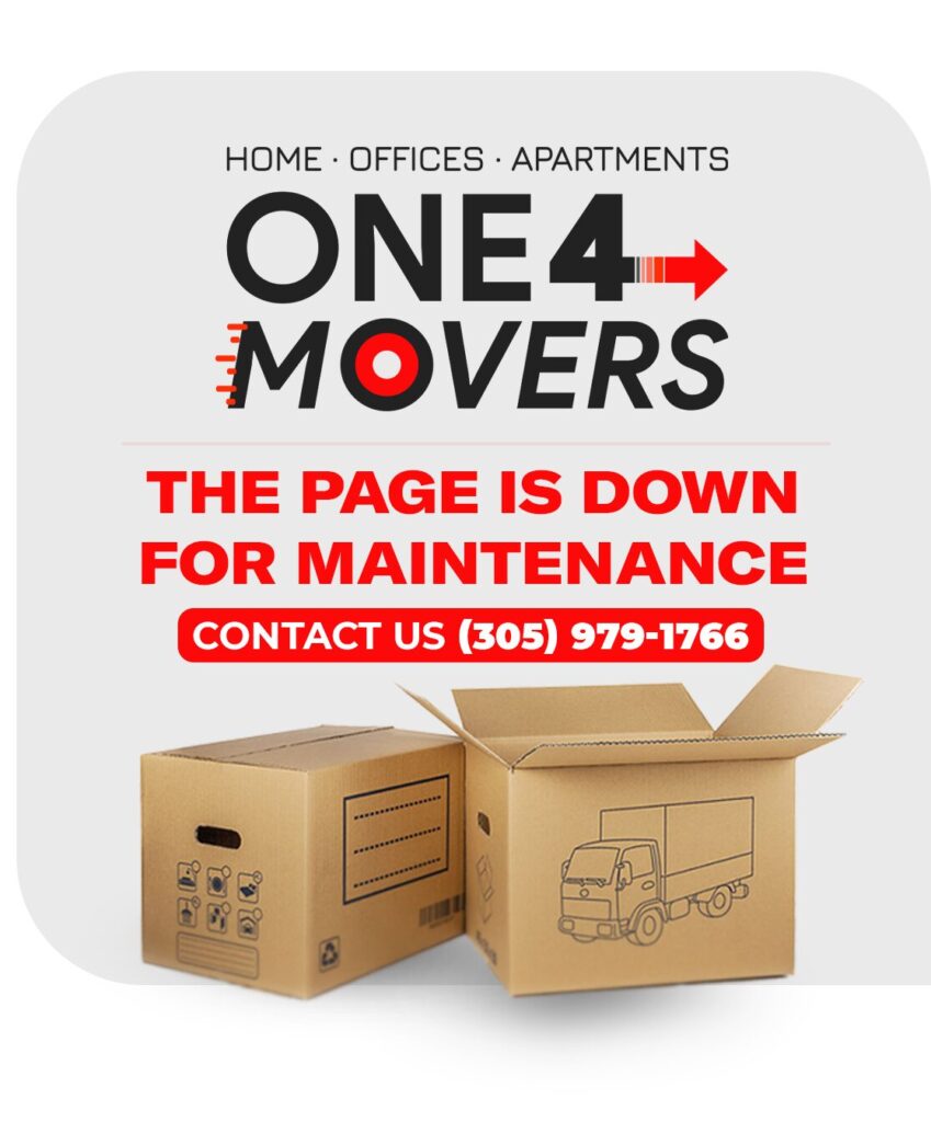 One 4 movers page under maintenance